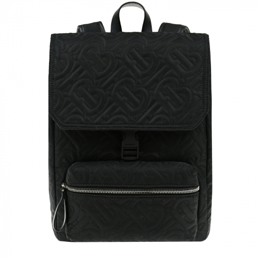 Черный рюкзак со стеганной монограммой, 32x23x12 см Burberry | Фото 1