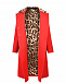 Красное пальто с леопардовой отделкой Dolce&Gabbana | Фото 3