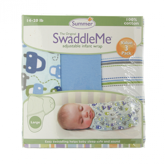 Конверт Summer Infant для пеленания на липучке SWADDLEME машинки, 3 шт  | Фото 1