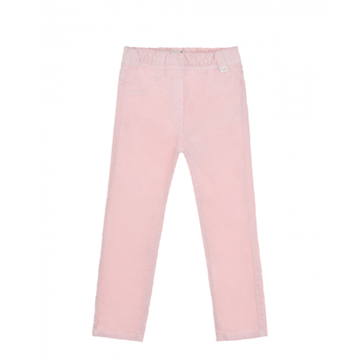 Розовые брюки с эластичным поясом IL Gufo | Фото 1