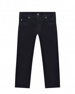 Темно-синие брюки из микровельвета Emporio Armani Синий, арт. 6K4J45 1NQDZ 0920 | Фото 1