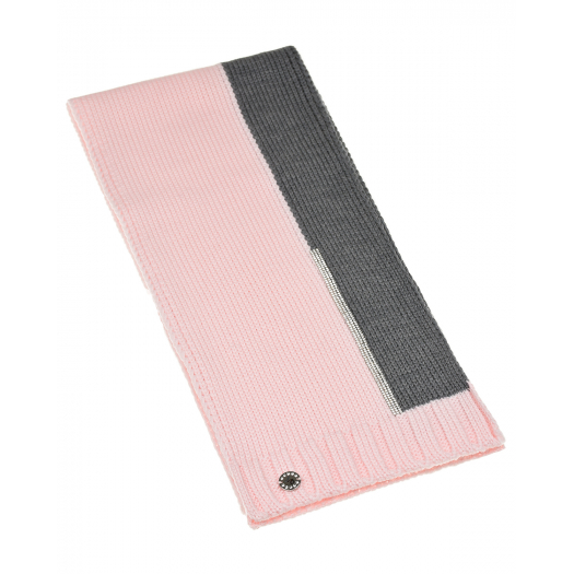Серо-розовый шарф со стразами 160х20 см. Joli Bebe | Фото 1