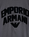 Темно-серая футболка с выпуклым лого Emporio Armani | Фото 3