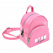 Розовый рюкзак с белым логотипом MSGM | Фото 2