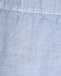 Голубые льняные шорты 120% Lino | Фото 7