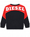 Черно-красный свитшот с логотипом Diesel | Фото 2