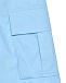 Брюки с карманами-карго, голубые Paade Mode | Фото 3