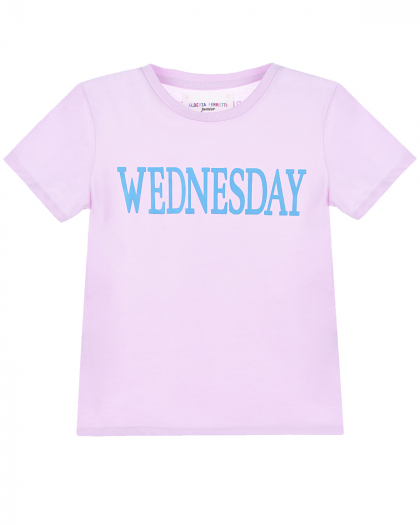 Футболка с принтом &quot;Wednesday&quot; Alberta Ferretti | Фото 1