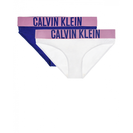 Трусы, комплект из 2 штук, фиолетовый, белый Calvin Klein | Фото 1
