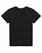 Черная футболка с серебристым лого  | Фото 2