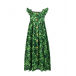 Платье на пуговицах с принтом &quot;Клевер&quot; Dolce&Gabbana | Фото 1