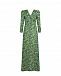 Платье-макси с растительным принтом Saloni | Фото 5