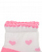 Белые носки с розовыми сердечками Story Loris | Фото 2