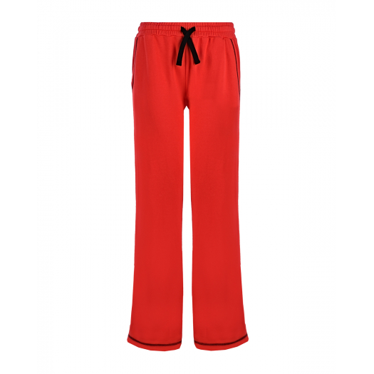 Красные трикотажные брюки  | Фото 1