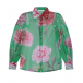 Шелковая блуза с принтом &quot;розы&quot; Dolce&Gabbana | Фото 1