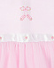 Розовое платье-боди с вышивкой Kissy Kissy | Фото 3
