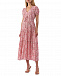 Розовое платье с мелким цветочным принтом Pietro Brunelli | Фото 2