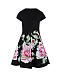 Платье из крепа с цветочным принтом Monnalisa | Фото 2