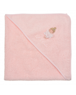 Розовое полотенце с аппликацией &quot;Балерина&quot;, 65x65 см La Perla Розовый, арт. 73444 R0 ROSA BA | Фото 2