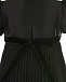 Черное платье с декорированным поясом  | Фото 5