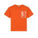 Оранжевая футболка с лого Moncler | Фото 1