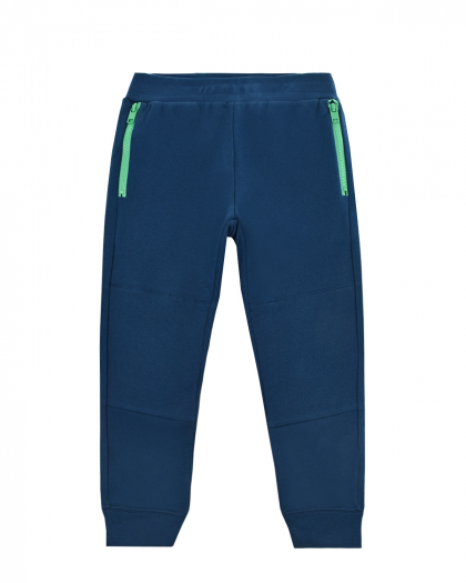 Спортивные брюки с зелеными молниями на карманах Stella McCartney | Фото 1