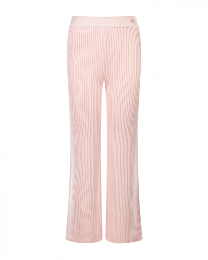 Розовые брюки из шерсти и кашемира  | Фото 1
