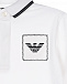 Белая толстовка-поло с патчем-логотипом Emporio Armani | Фото 3
