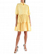 Желтое платье с короткими рукавами Dan Maralex | Фото 3
