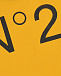 Желтая футболка с черным лого No. 21 | Фото 3