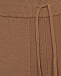 Зауженные коричневые брюки с черными лампасами Deha | Фото 3
