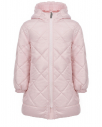 Розовое стеганое пальто
