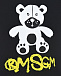 Черная футболка с принтом &quot;медвежонок&quot; MSGM | Фото 3