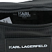Черная сумка-пояс с логотипом, 25x13x7 см Karl Lagerfeld kids | Фото 6