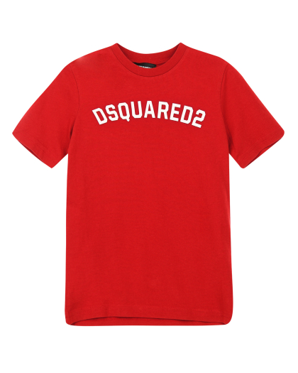 Хлопковая футболка с принтом Dsquared2 | Фото 1
