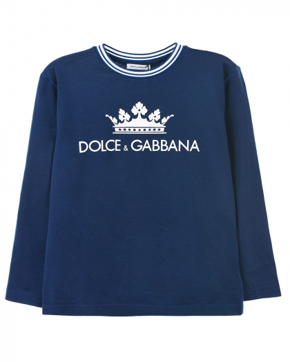 Толстовка из хлопка с логотипом Dolce&Gabbana | Фото 1