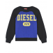 Черно-синий свитшот с лого Diesel | Фото 1