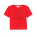 Красная футболка с логотипом GUCCI | Фото 1
