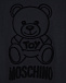 Черный свитшот с логотипом в тон Moschino | Фото 3