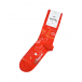 Красные носки с новогодним принтом Happy Socks | Фото 1