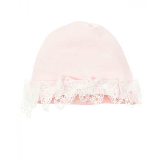 Розовая шапка с бантами Aletta | Фото 1