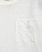 Льняная футболка с накладным карманом, белая Saint Barth | Фото 4