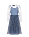 Сиреневое платье с серебристой отделкой Dan Maralex | Фото 2
