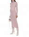 Розовое платье с высоким воротом Pietro Brunelli | Фото 3