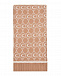 Коричневый шарф с жаккардовым узором, 180x22 см  | Фото 2