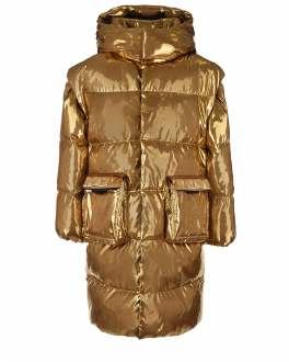 Пальто-трансформер бронзового цвета Dolce&Gabbana , арт. L4JB3Q FUSFX S0997 | Фото 1