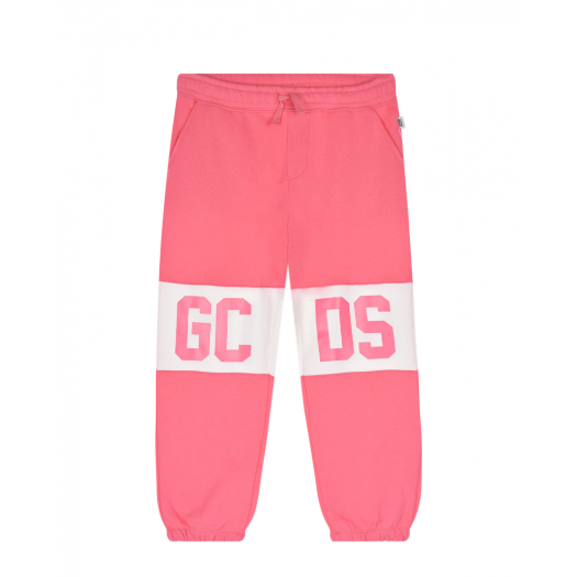 Розовые спортивные брюки с лого GCDS | Фото 1