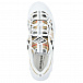 Бежевые кроссовки с белой подошвой Burberry | Фото 4
