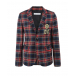 Клетчатый пиджак с патчем в форме медали Dolce&Gabbana | Фото 1