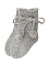 Носки кашемировые с бантиками, серые